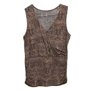 Women’s NEW YORK & COMPANY, V-Neckline, Sleeveless Top, Multi Colors, Size L